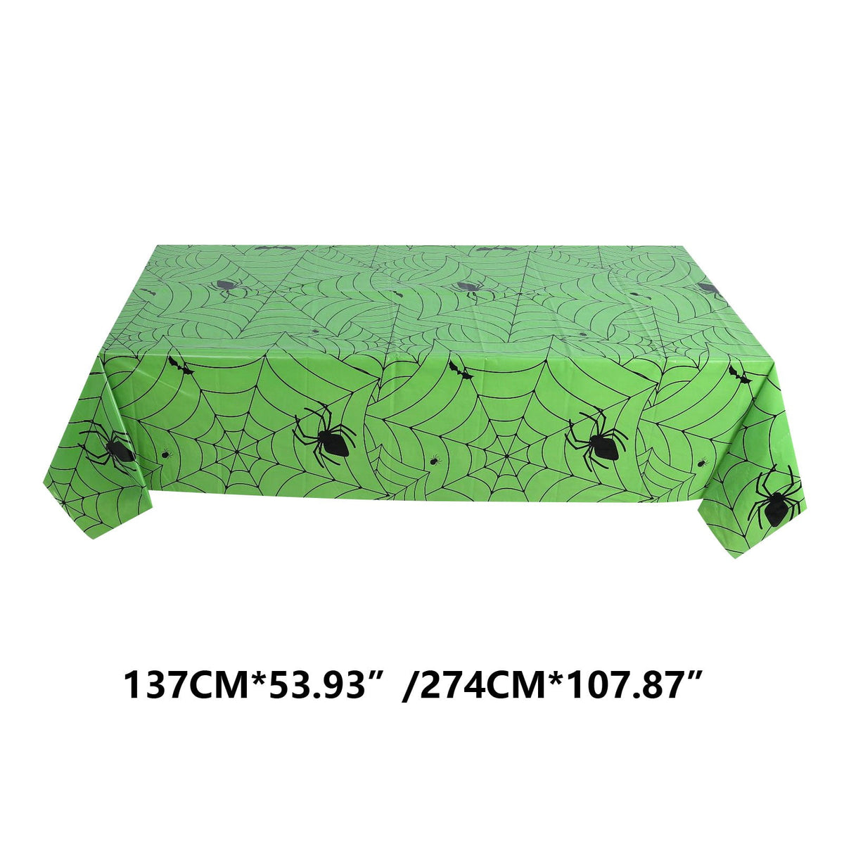 RnemiTe-amo Halloween Spiderweb Tablecloth Rectangular Plastic Spider Web Table Cloth Halloween Decoration Tablecloth Length Halloween Tablecloth Halloween Theme Party Decoration Tablecloth