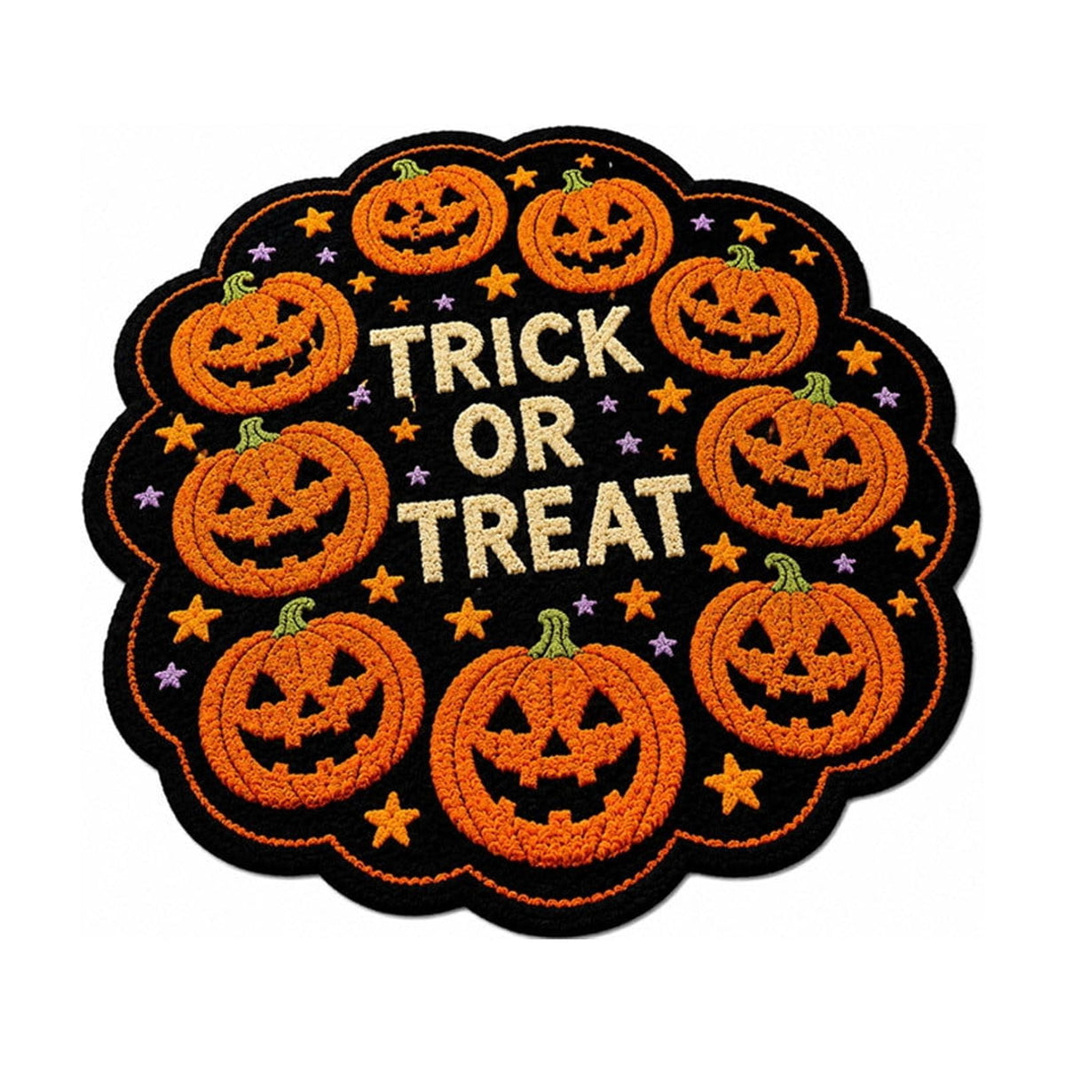 Orangide Halloween Door Mat Indoor Outdoor Welcome Rug with Ghost and Spiders Non-slip Entryway Mat for Front Porch Patio Home Fall Decoration