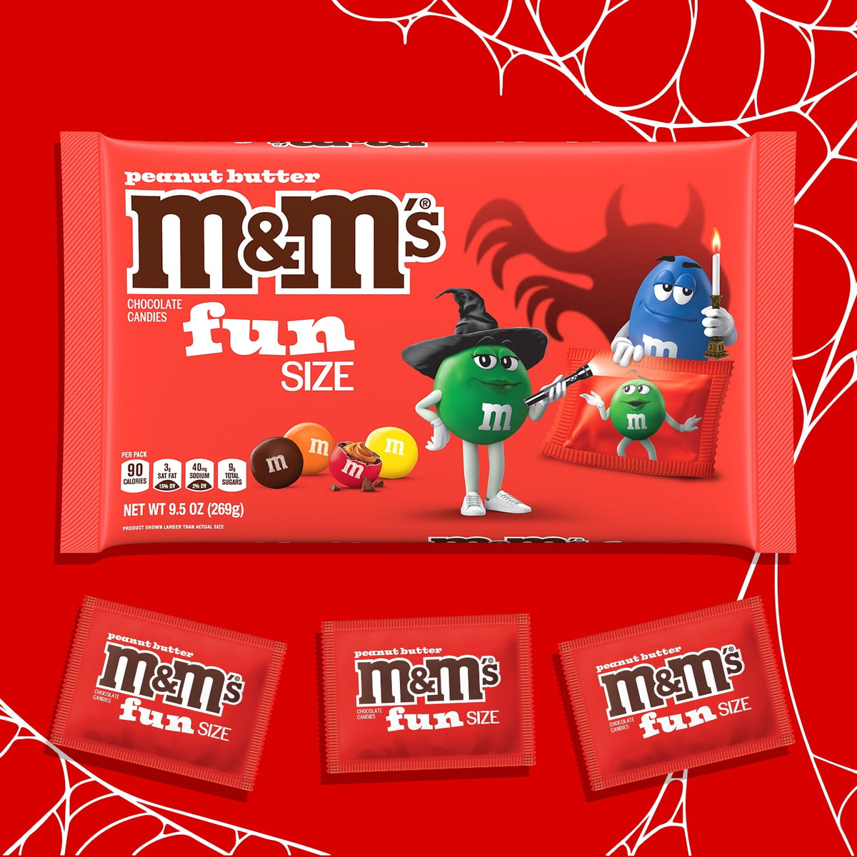 M&M's Milk Chocolate Fun Size Halloween Chocolate Candy - 10.53oz Bag