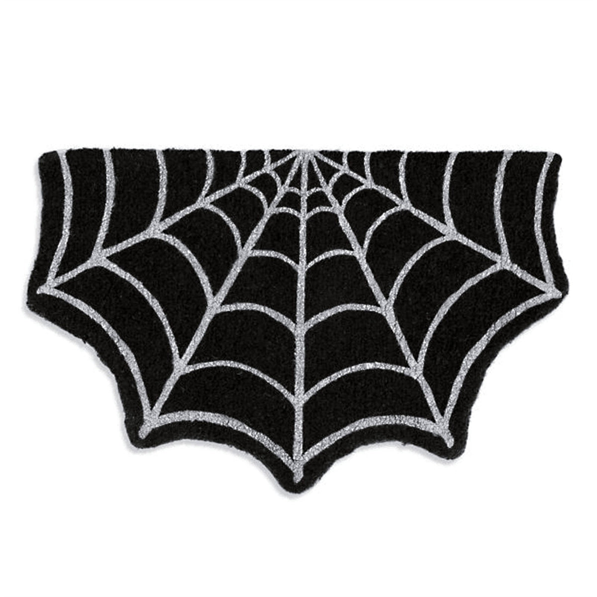 Halloween Doormat Spider Web Spooky Gothic Cute Fun Floor Mat Non Washable Welcome for Indoor Outdoor Entrance, Fall Thanksgiving Home Decor,23.6 Inch