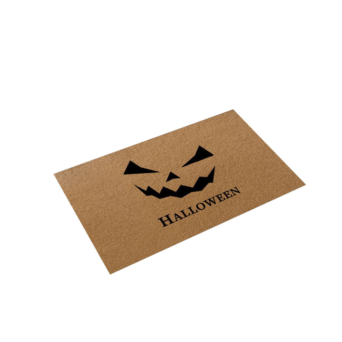 Fllostpr Halloween Pumpkin Doormat 24x16 Inch, Vintage Brown-o'-Lantern Rug Soft Non-Slip Washable Holiday Decorations for Front Door Entryway Kitchen