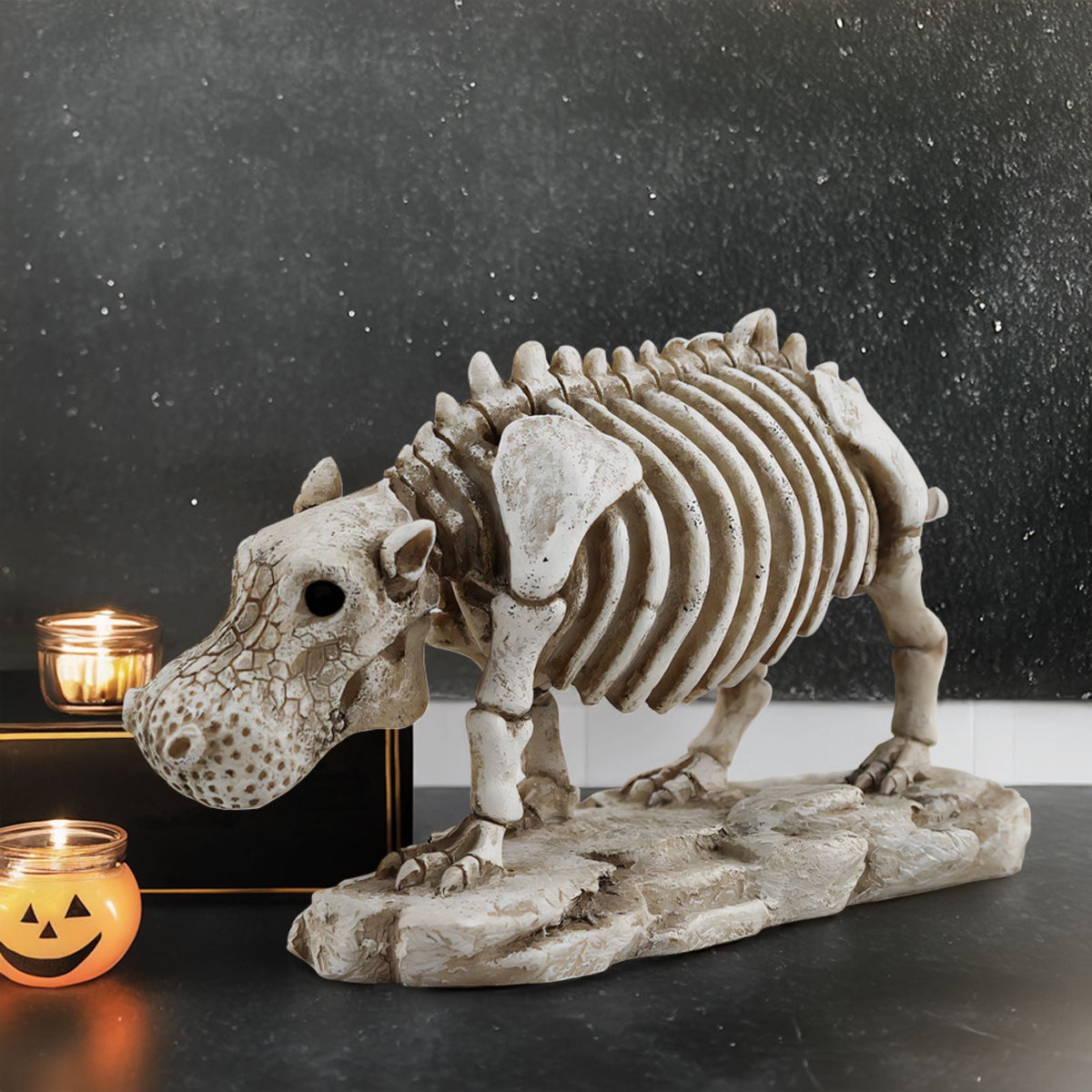 Halloween Skeleton Snake Prop Realistic Scary Serpent Decorative Ornament, Spooky Scene Setup Skeleton Decor Haunted House Party Prop, Home Shop Display Halloween Skeleton Holiday Ornament Gift