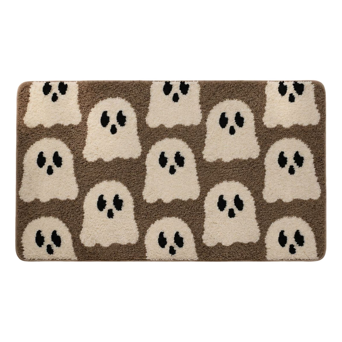 WWC Halloween Door Mat, 32x20 inch Halloween Decor Thick Non Slip Ghost doormat, Entryway Rug for Fall Party Indoor Outdoor Front Porch