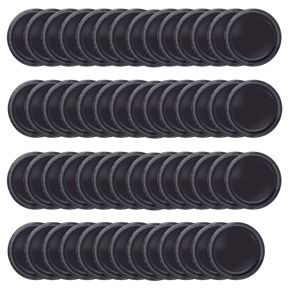 55 Count 9IN Black Paper Dinner Plates by Way To Celebrate