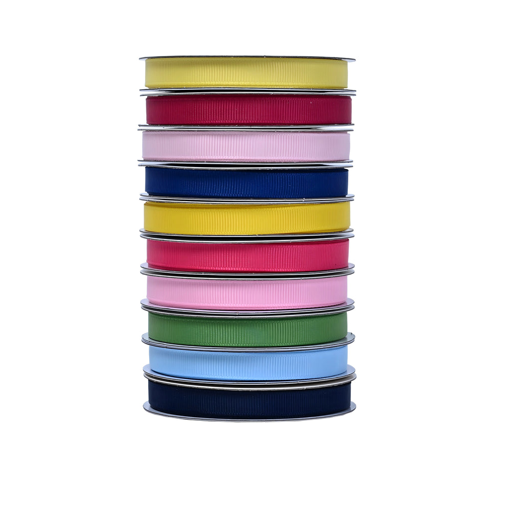 Gwen Studios 3/8" Hot Pink Grosgrain Ribbon, 7 Yards