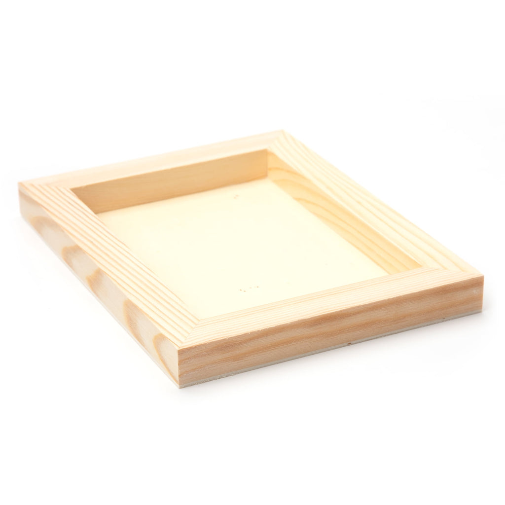 (3 pack) Cousin DIY Rustic Unfinished Natural Wood Rectangle Canvas 6" x 8" x .75"