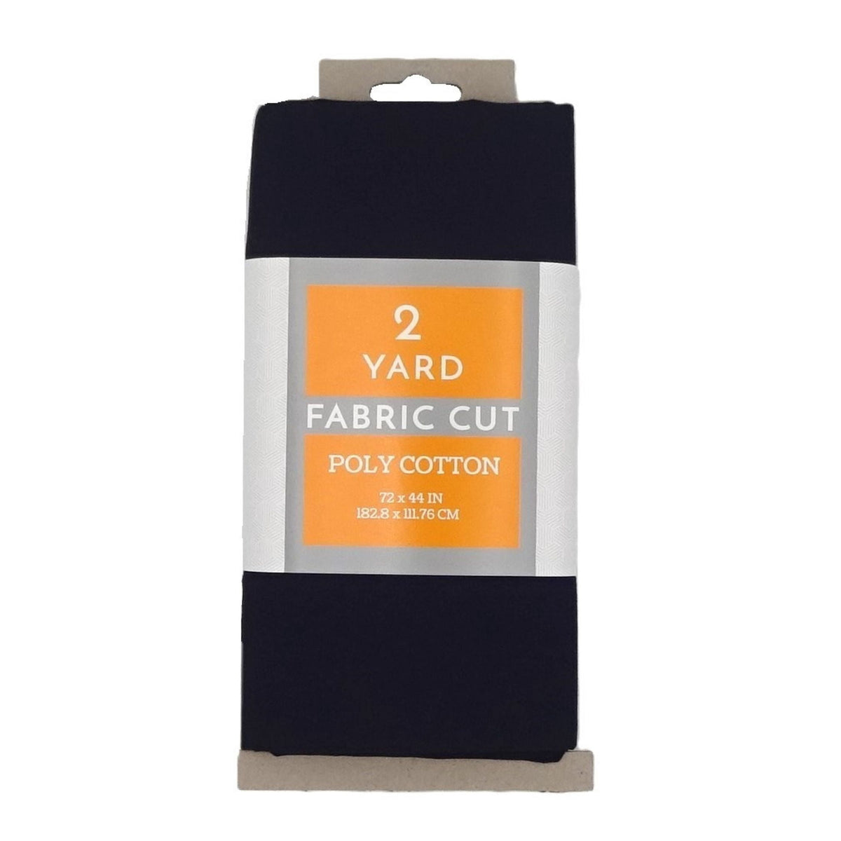 Shason Textile 2 Yard Cut Poly Cotton Fabric, Black, 44" Wide for Craft & Quilting Projects