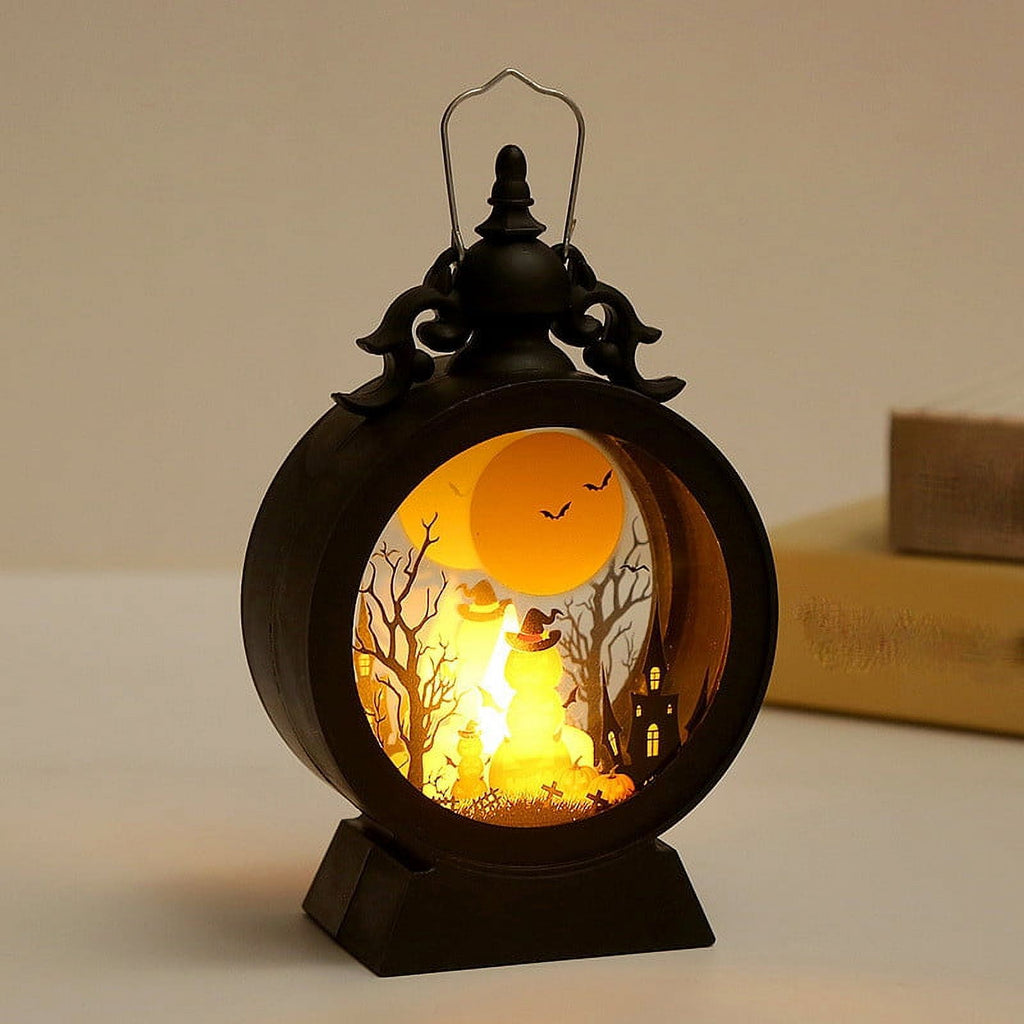 ESULOMP Flameless Candles Brown Halloween Decorations Haipeixinli