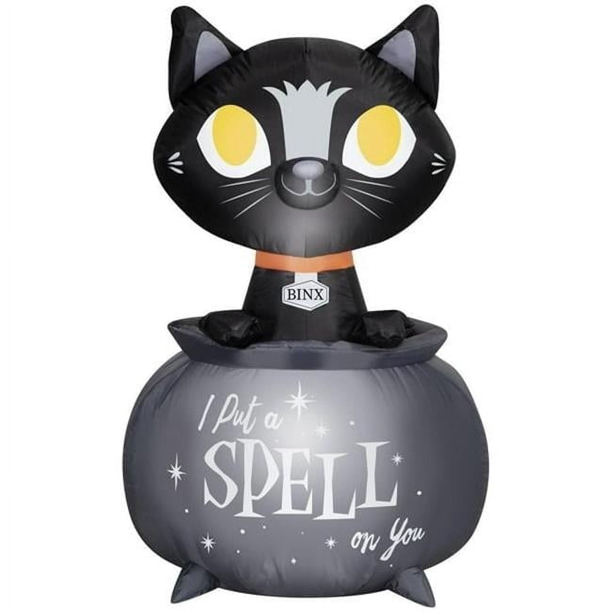 3.5’ Hocus Pocus Binx with Calderon Scene Airblown Inflatable Halloween Decor