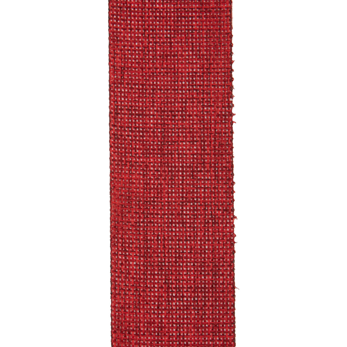 Offray Ribbon, Torrid Orange 1 1/2 inch Woven Burlap Woven Ribbon, 9 feet