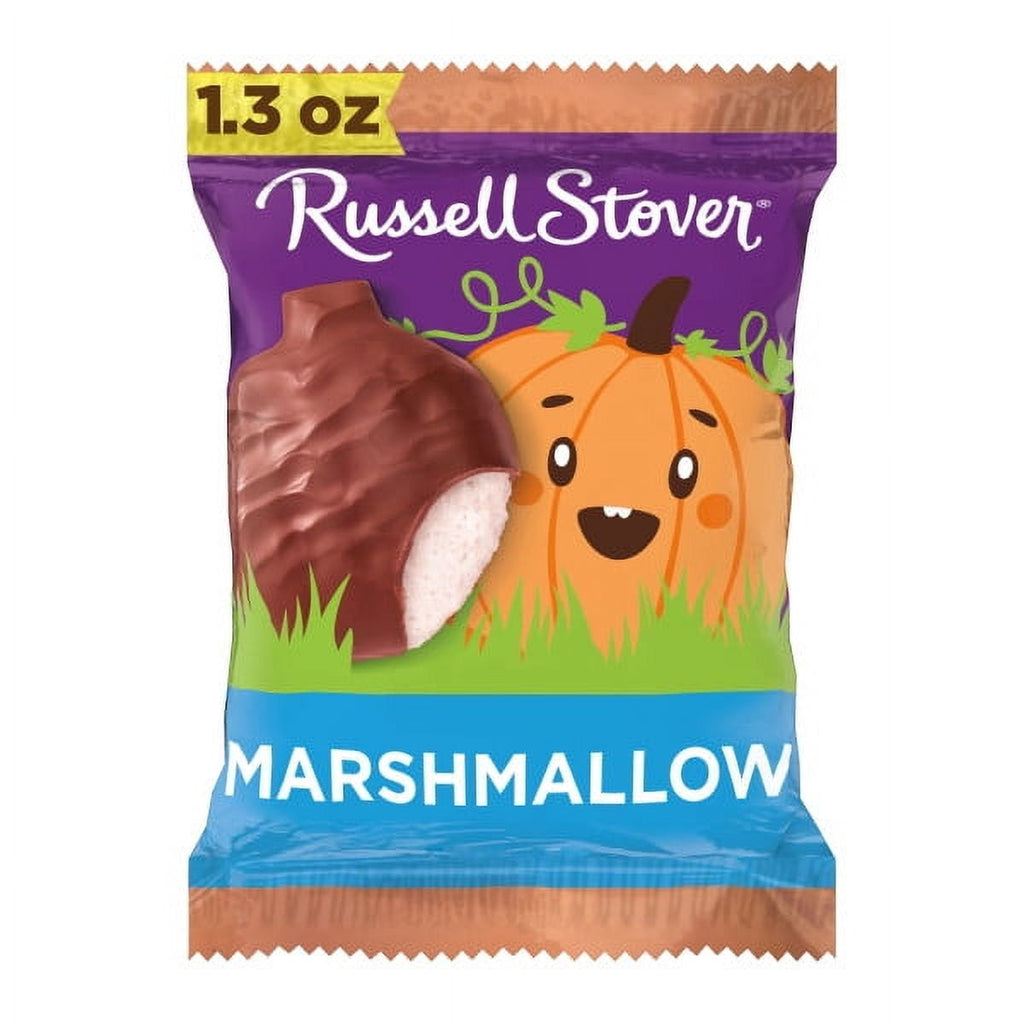RUSSELL STOVER Halloween Milk Chocolate Peanut Butter Pumpkin, 1.3 oz. (Pack of 18)