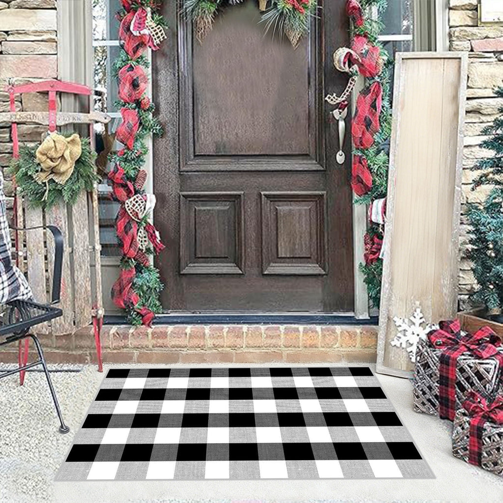 Clearance Hotyverty Halloween Front Door Mat Anti-Slip Super Absorbent Waterproof Stain Resistant Leaf 19x4x4in Indoor Front Entryway Porch Floor Decor, Halloween Gift for Family Holiday Lovers