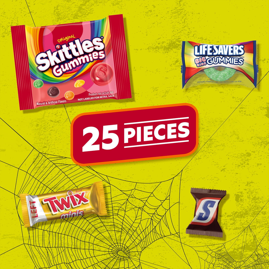Snickers, Skittles Gummies & More Halloween Candy Variety Pack - 205 Ct Bulk Bag