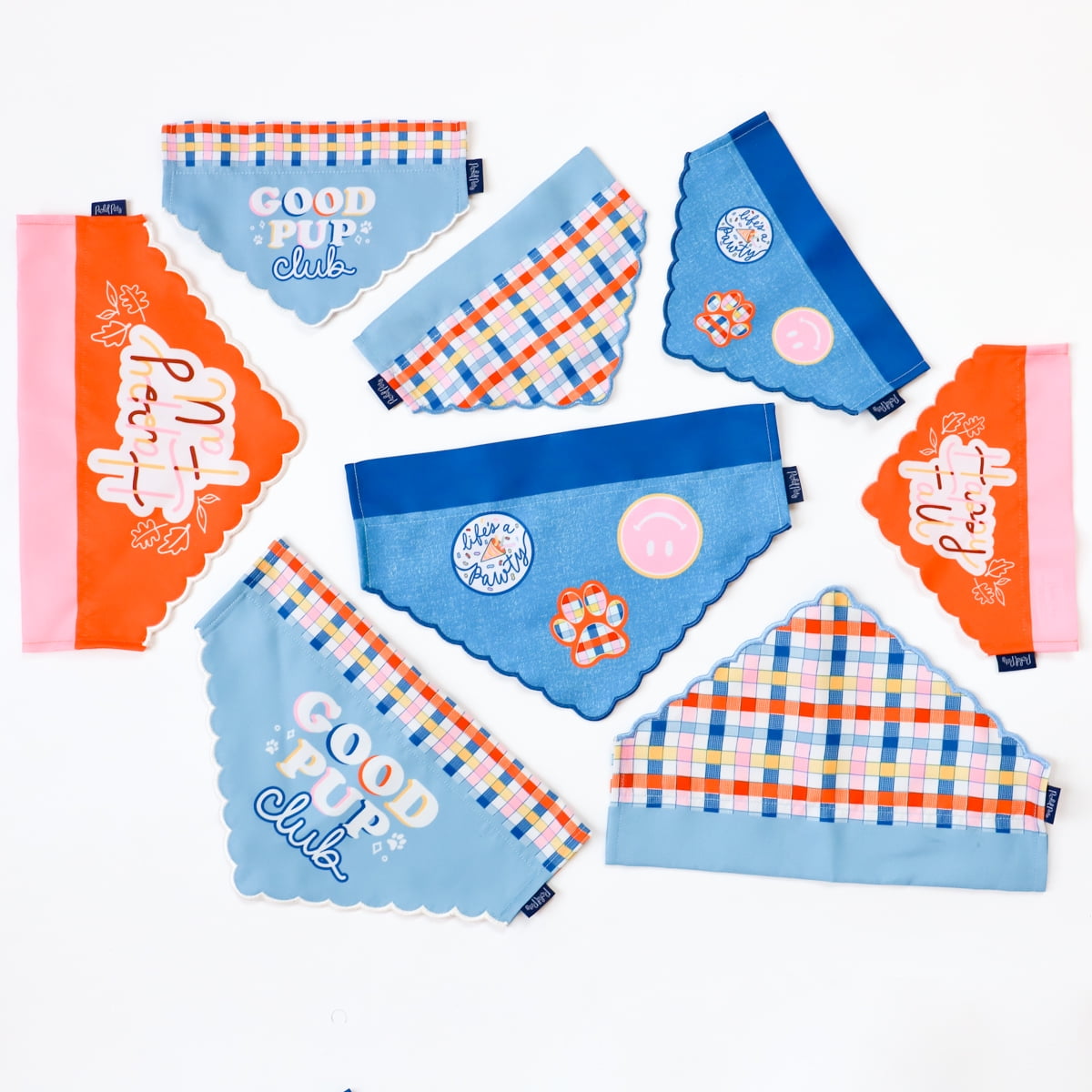 Packed Party Bandana for Dogs, Patches, Extra Small/Small