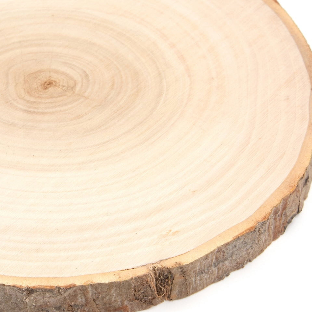 Hello Hobby Poplar 7" Round Rustic Wood Slice with Bark