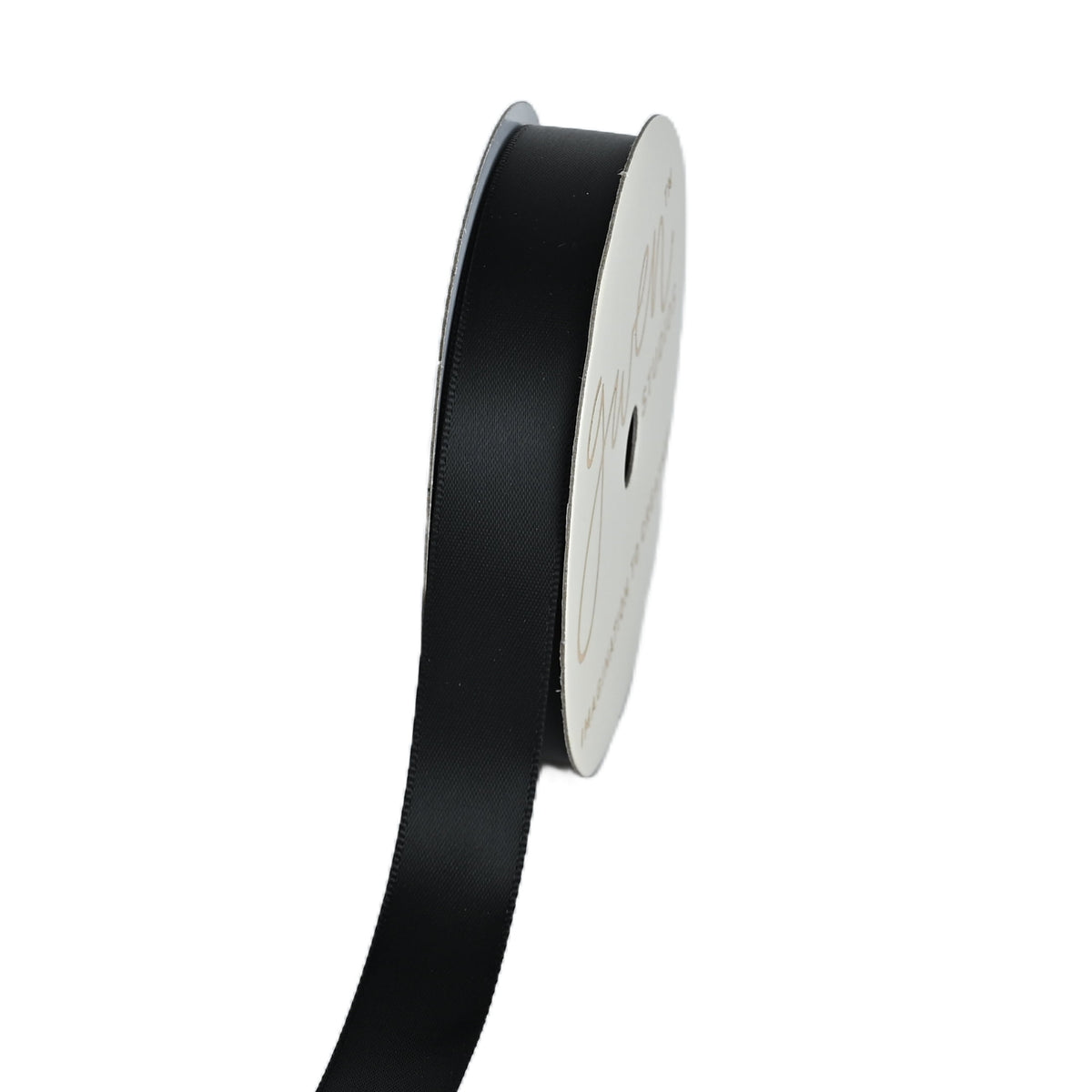 Gwen Studios 5/8" Black Satin Ribbon, 7 Yards