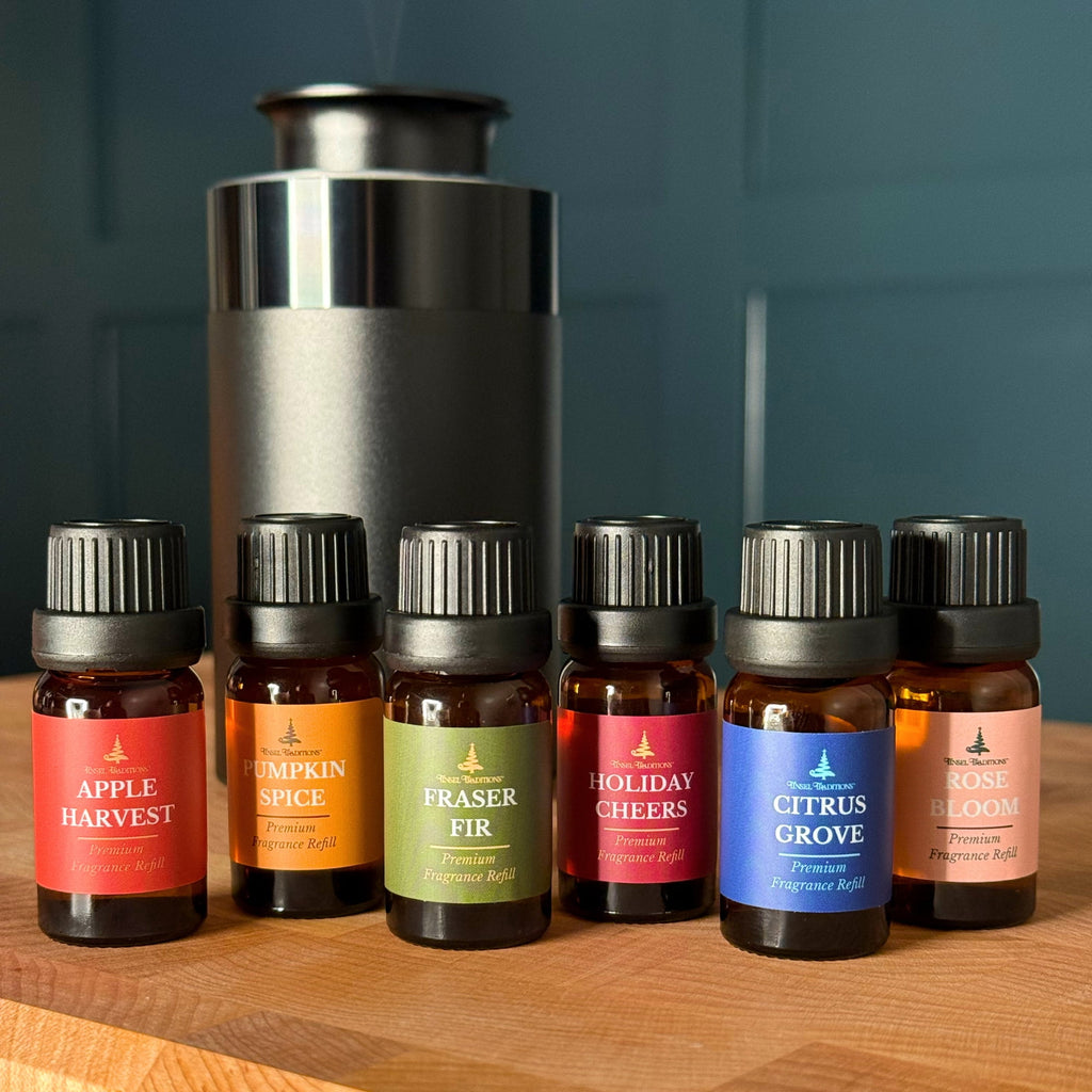 Traditions of Scent Apple Harvest Premium Fragrance Diffuser Oil Refills by Tinsel Traditions - Set of 3