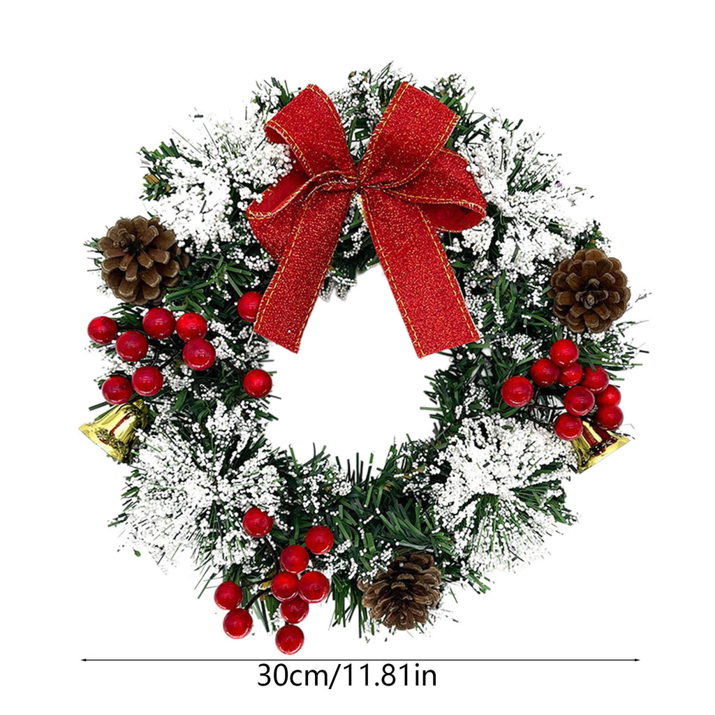 Btomtd Diameter 8" Pumpkin Skull Wreath Halloween Decor Acrylic Round Disk Hanging Ornament with Garland for Front Door Window, B