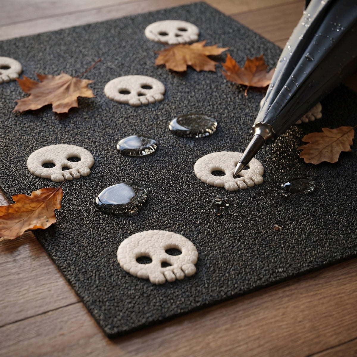 Halloween Thanksgiving Pumpkin Doormat 24x16 Inch, Simple Fall Farmhouse Entrance Mat for Front Porch Patio Home Decor