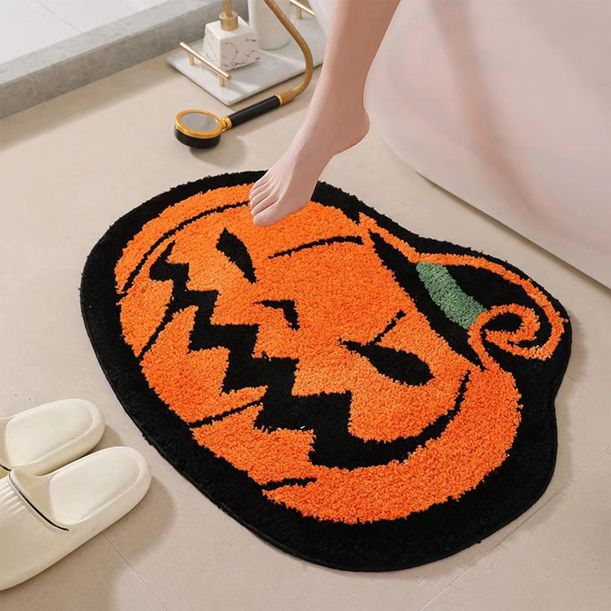 YZEGDCH Bathroom Rugs Yellow Extra Soft Rugs Absorbent Quick Dry Machine Washable