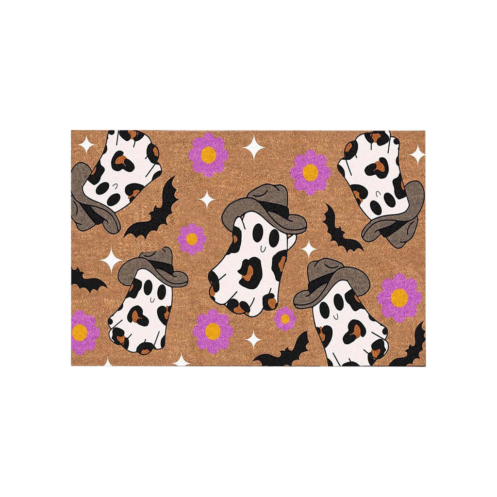 Stijggn Halloween Kitchen Rugs Halloween Mat Halloween Decorations Doormat, Welcome Mats for Front Door,Spooky Outdoor Mats for Front Door, Living Room, Bedroom, K-ids' Room