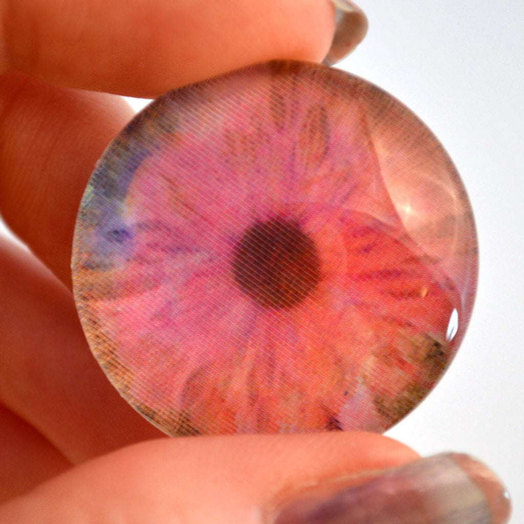 Burst of Colored Smoke Changing Animated Glass Eyes
