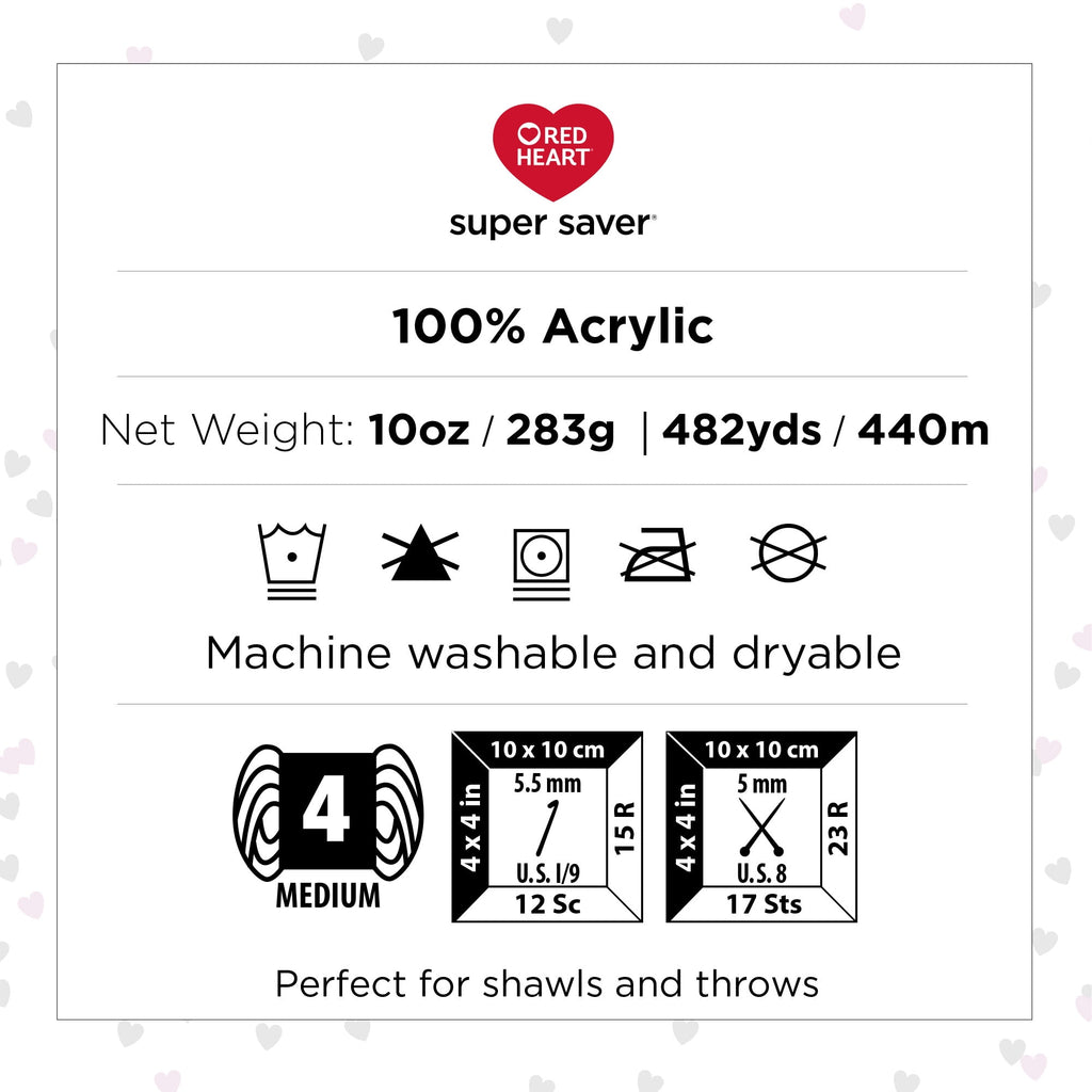 Red Heart Super Saver Ombre Yarn in Cocoa Color