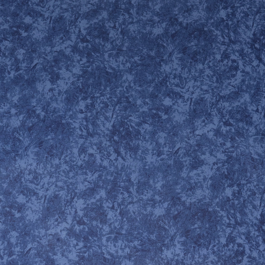 Waverly Inspirations 1 Yard Cut 100% Cotton Prints Fabric, Navy Batik, 44" Wide for Quilting & Sewing