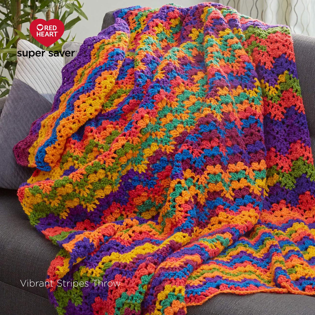Red Heart Super Saver Jumbo #4 Medium Acrylic Yarn, Starburst Print 10oz/283g, 482 Yards
