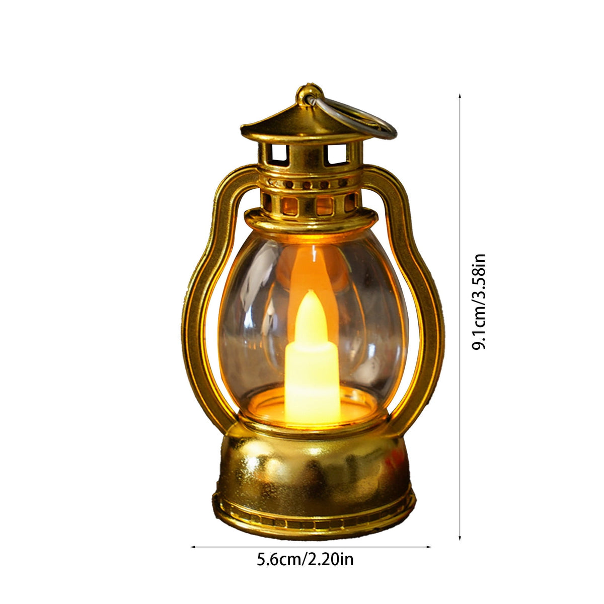 Djiypn Mini Lanterns 2Pack LED Small Lanterns Decorative Indoor Outdoor Hanging Lantern Decorative Candle Light Farmhouse Decor for Weddings Western Camping Party Halloween Christmas Decorations
