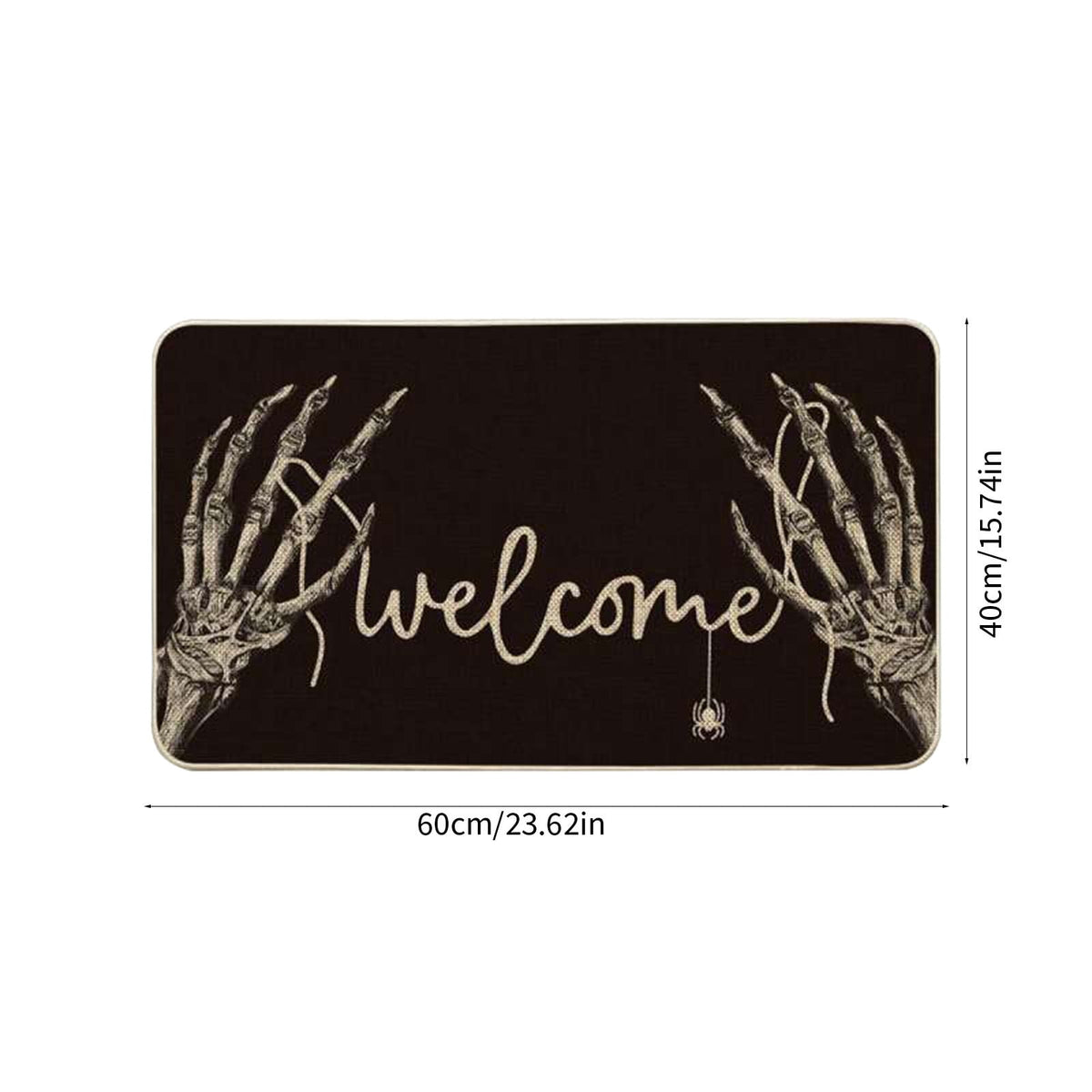 YIMWNYI Halloween-Themed Door Mat, Spooky Entryway Rug, Non-Slip Wiper, Decorative Pumpkin Mat, Perfect for Trick-or-Treaters, Versatile Indoor Outdoor Decor