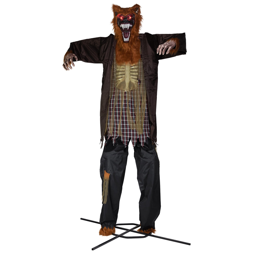 Northlight Huge Lighted and Animated Talking Werewolf Commercial Outdoor Halloween Decoration - 12'