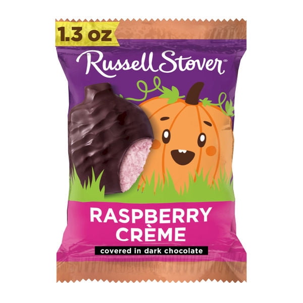 RUSSELL STOVER Halloween Dark Chocolate Coconut Crème Pumpkin, 1.3 oz. (Pack of 18)