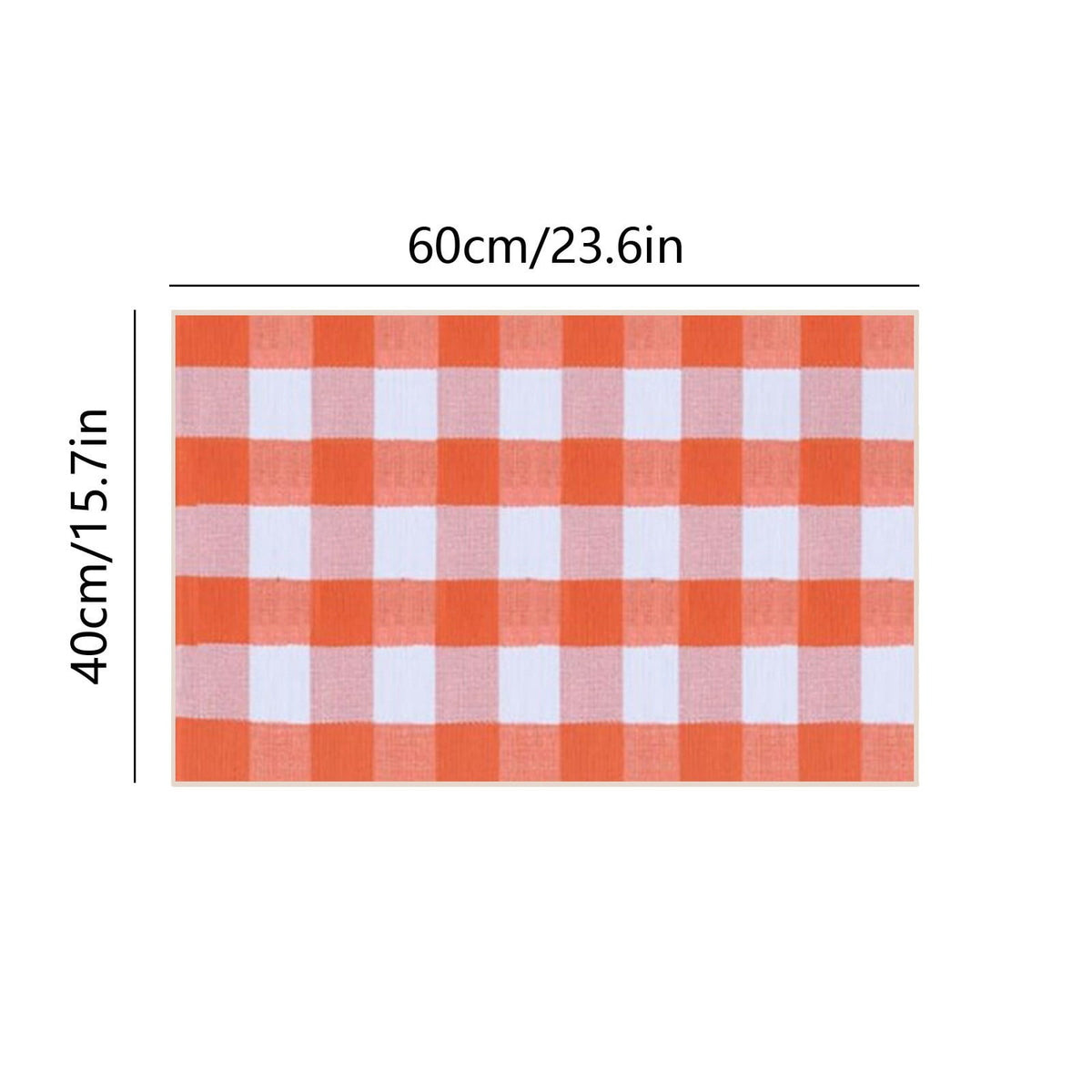 Fall Buffalo Plaid Rug Outdoor Doormat,Hand-Woven Checkered Doormat Layered Entryway Decor, Non-Slip Front Porch Mat Farmhouse Patio Rug, Halloween Thanksgiving Seasonal Outdoor Rug