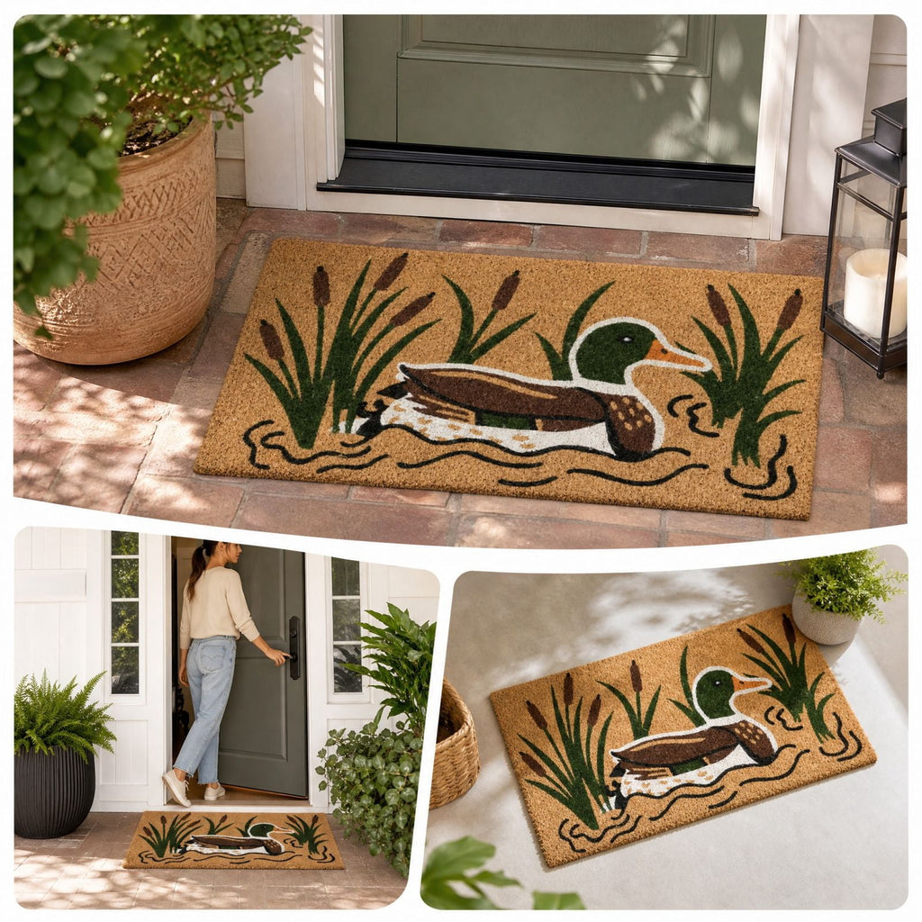 Halloween Dachshund Door Mat, 30"×18" Non-Slip Pumpkin Dachshund Floor Rug, Mat for Home Porch Fall Decor & Pet Lover Housewarming Gift