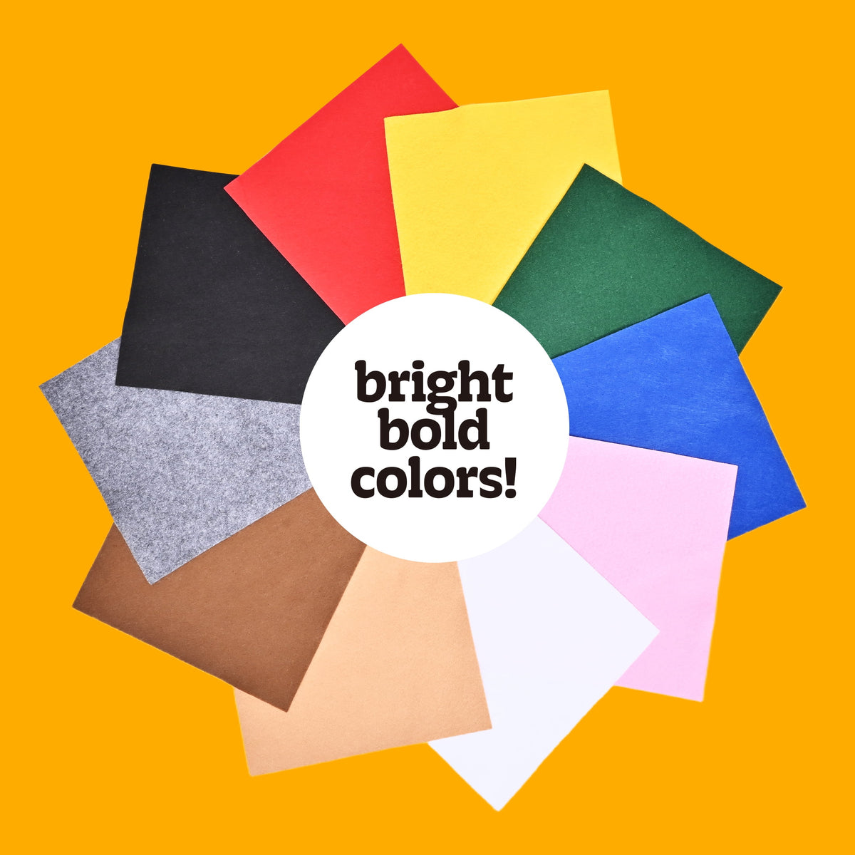 Hello Hobby Soft White Felt Craft Sheet, 9" x 12", Ideal for Sewing and Diy Projects