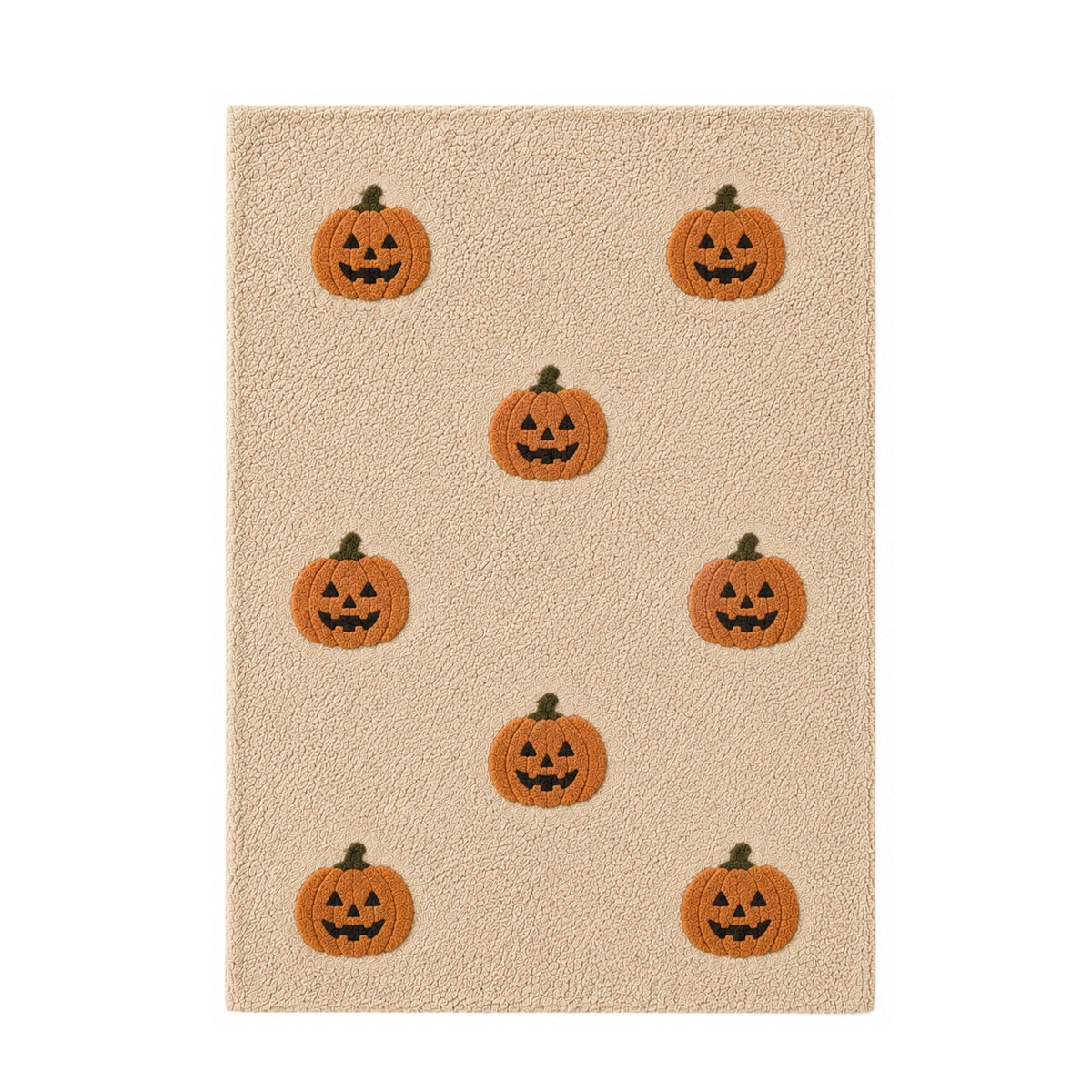Halloween Thanksgiving Pumpkin Doormat 24x16 Inch, Simple Fall Farmhouse Entrance Mat for Front Porch Patio Home Decor