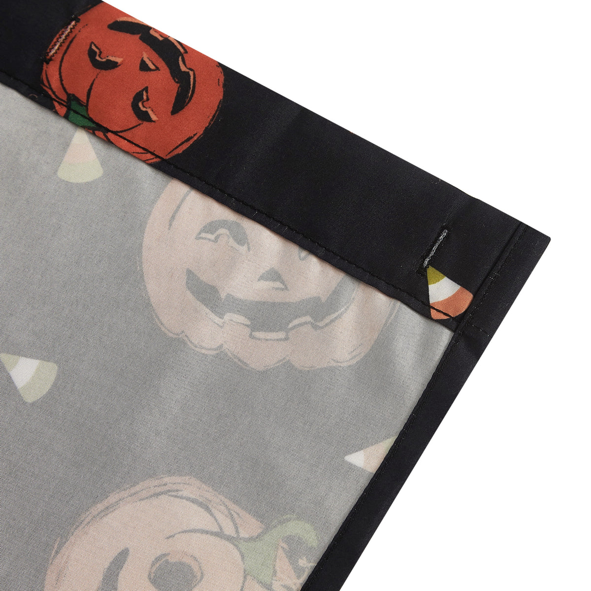 Way To Celebrate Jack-o'-Lantern Shower Curtain Set with 12 Hooks, Black