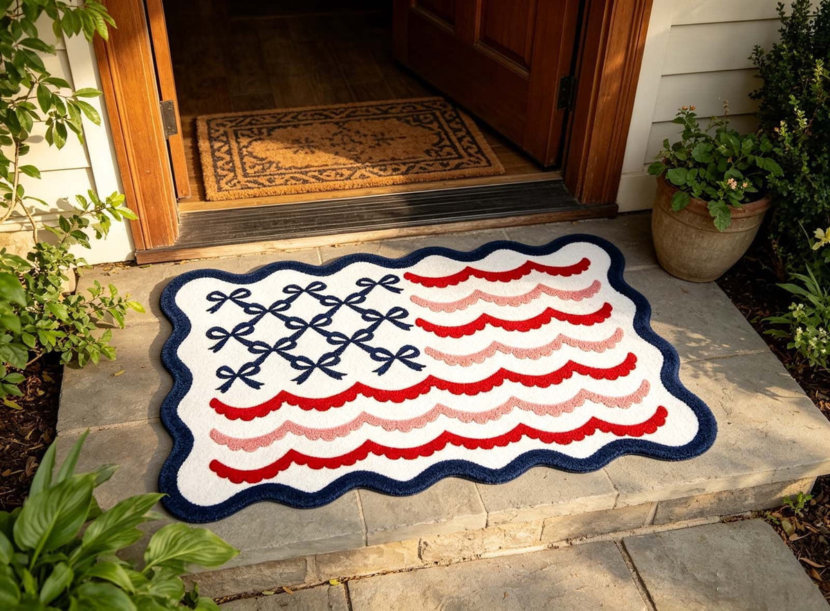 Front Door Mat Indoor Outdoor Entrance Rug, Semicircular Entrance Mat, Half Round Waterproo Non-Slip Durable Rubber Doormat for Garage, Patio, 29.5 inch