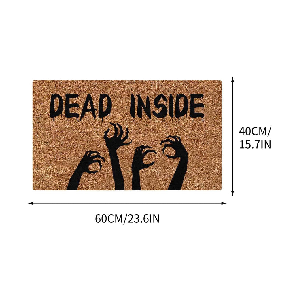 Holloyiver Halloween Door Mat 24" x 16", Ghost Pumpkin Bat Skull Witch Mat Non-Slip Front Door Mat Entrance Funny Doormat Entry Rug Fall Door Mat Welcome Mats Synthetic Coir Doormat Outdoor Decor