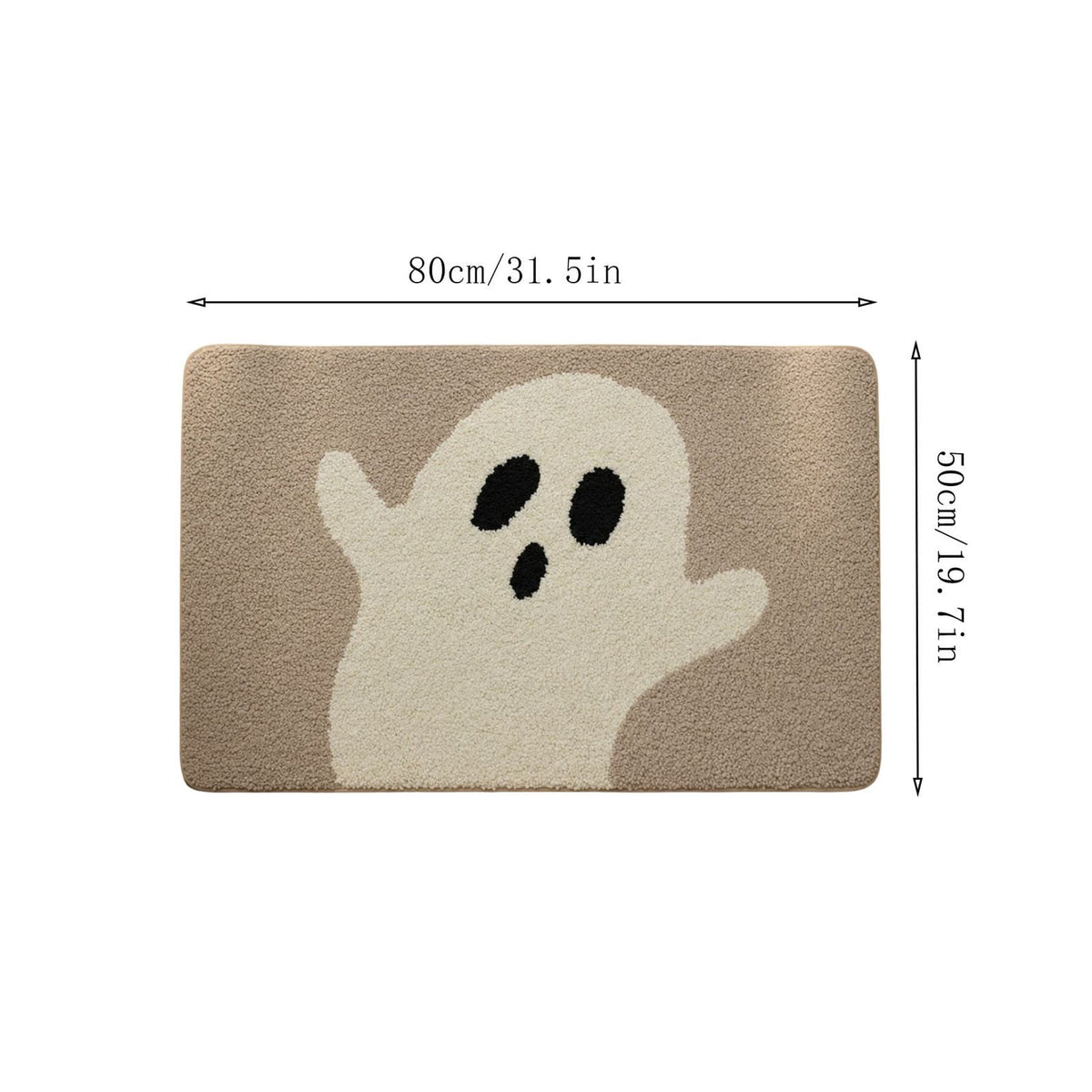 Halloween Home Decor,Halloween Decorations Indoor,Halloween Doormat Outdoor Welcome Mat Ghost Pattern Non-Slip Doormat Indoor Kitchen Mat Unique Design Decorative Mat(B 2.6*1.6FT)