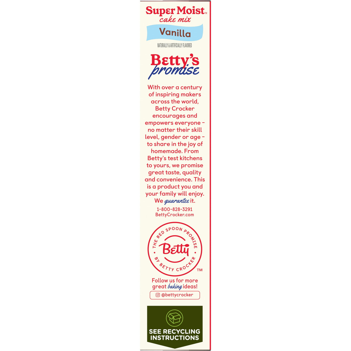 Betty Crocker Favorites Super Moist Vanilla Cake Mix, 13.25 oz
