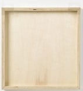 Cousin DIY Unpainted Square Wood Panel, 12" X 12" x .75"