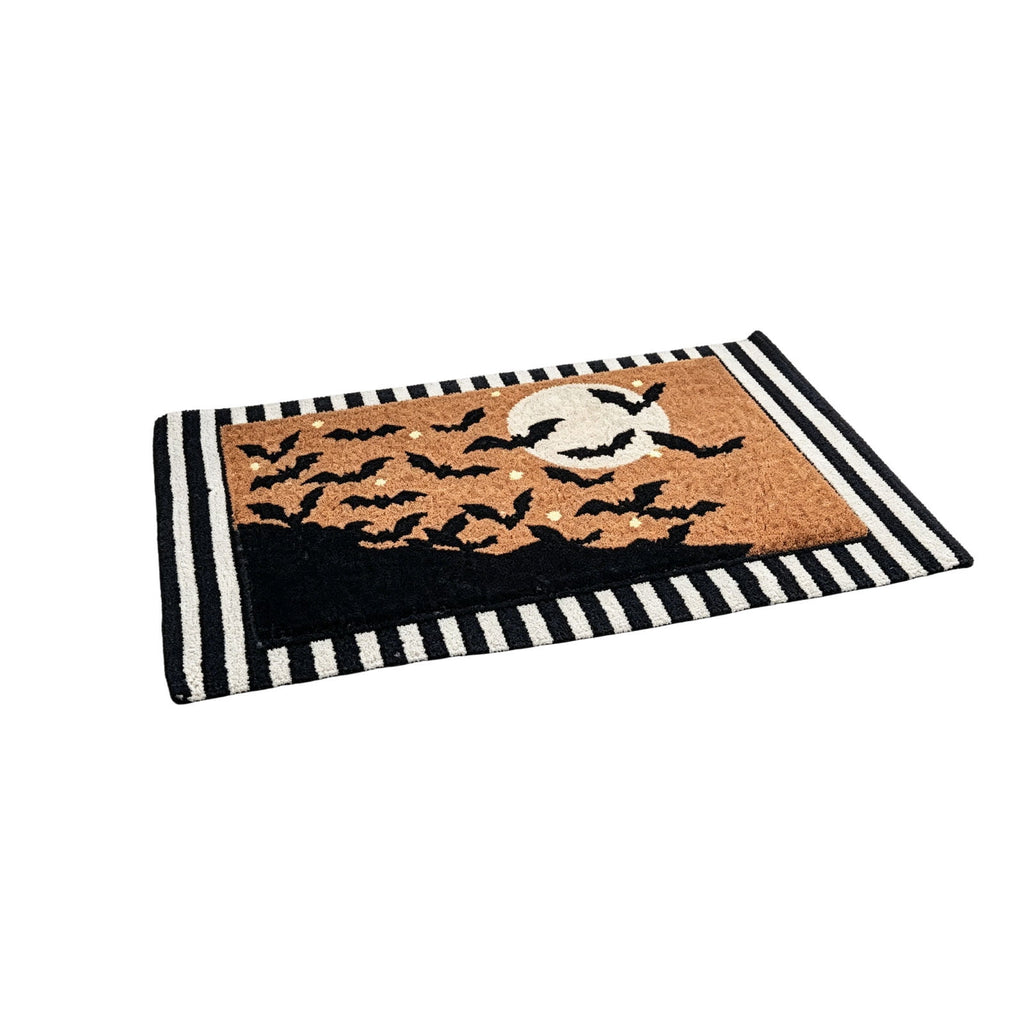 Halloween Ghost Door Mat, Cute Welcome Mat for Front Door Porch Entryway Haunted Outdoor Decor Spooky Decorative Entrance Doormat Non Slip Halloween Rug, 16" x 24"