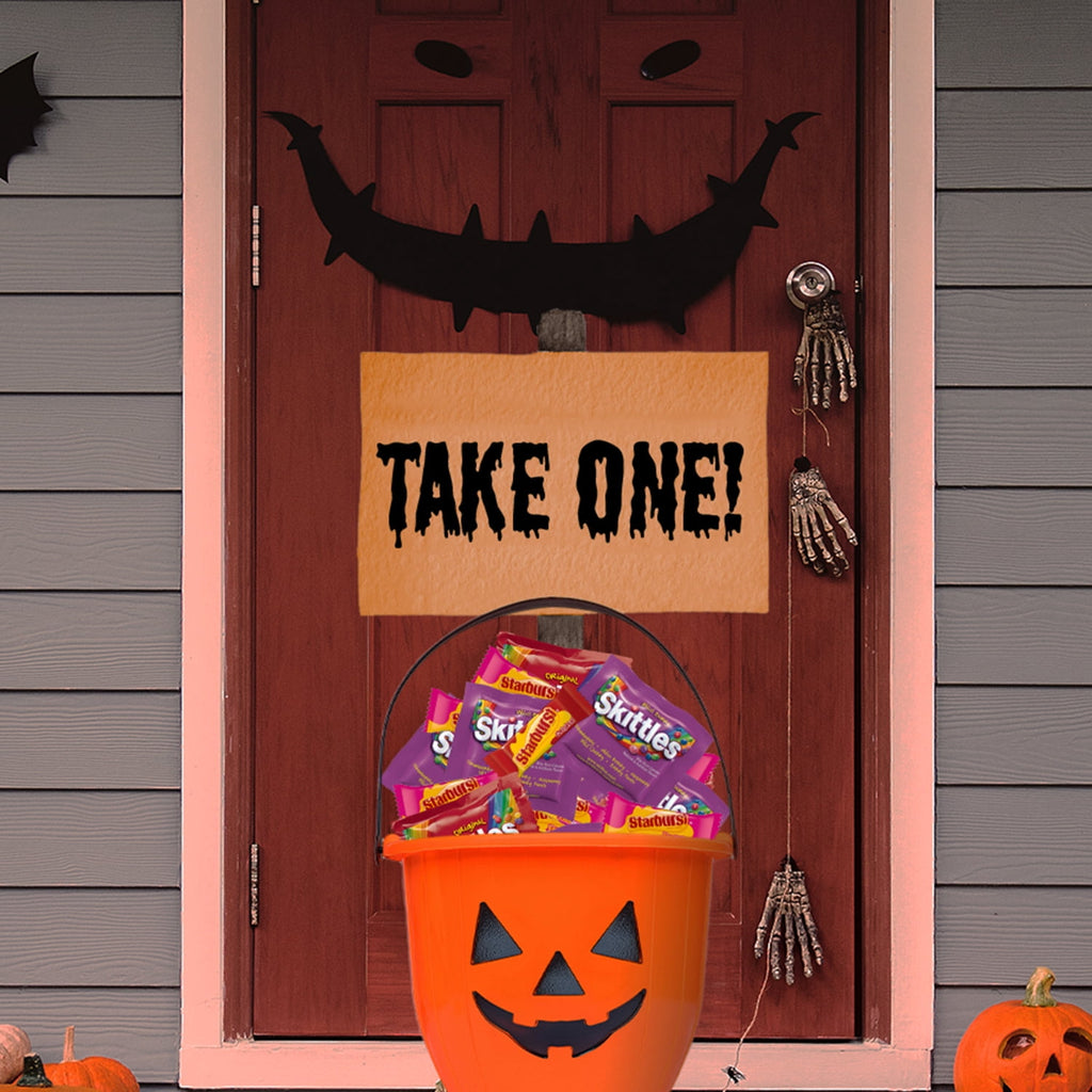 Skittles & Starburst Fun Size Chewy Halloween Candy Variety Pack - 105 Ct Bulk Bag