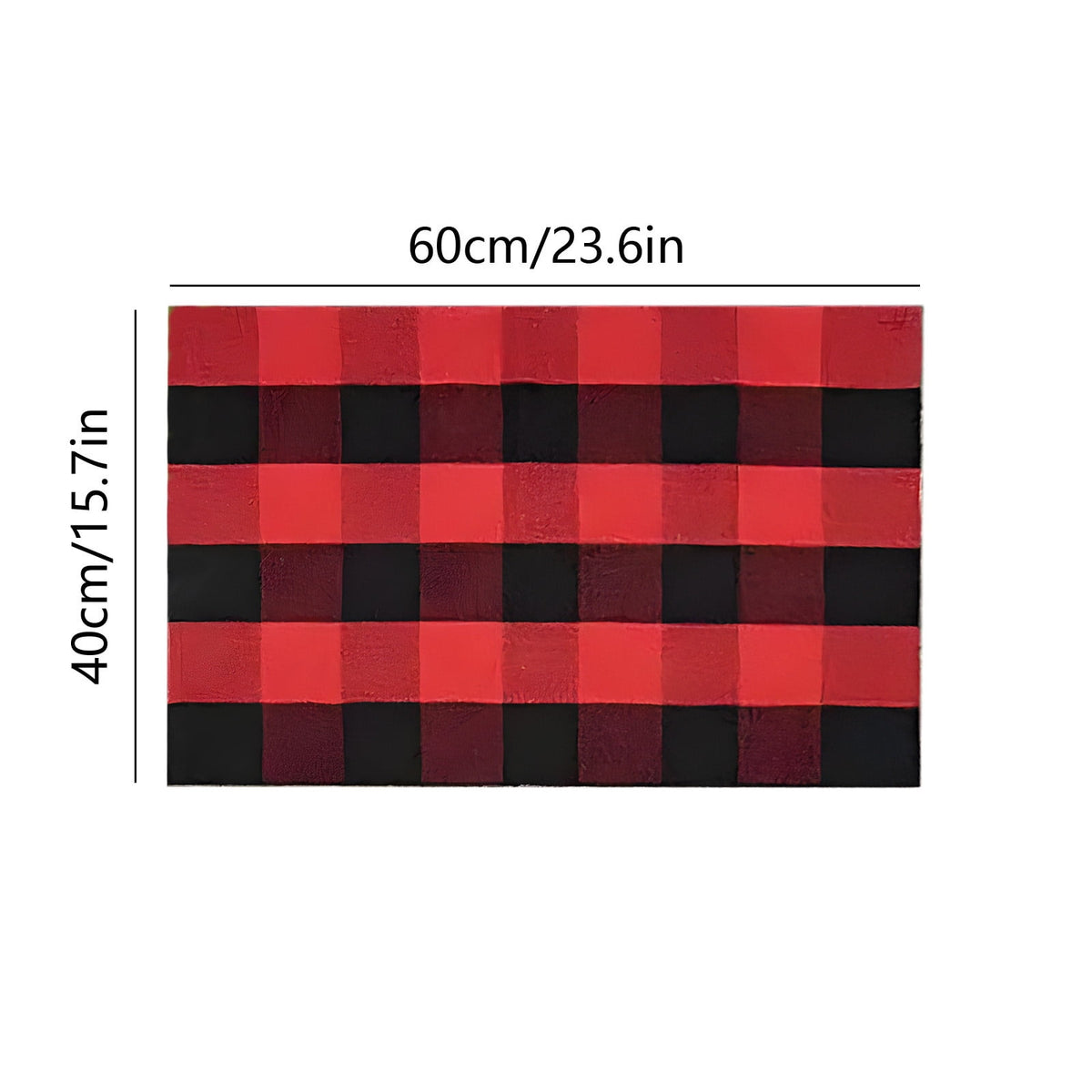 Taicans Fall Outdoor Rug,Buffalo Plaid Rug Red & White Striepd Rug Front Door Mat Halloween Thanksgiving Fall Autumn Home Decor,Welcome Doormat for Front Door,Farmhouse Decor,23.6 x 15.7 Inch