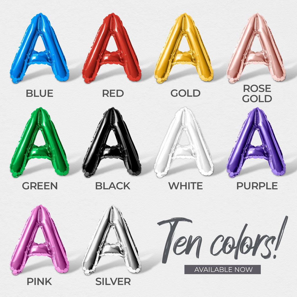 Letter Balloons - ALL WITCHES ARE WELCOME 16" Inch Alphabet Letters Foil Mylar Balloon Halloween Party Banner (Gold)