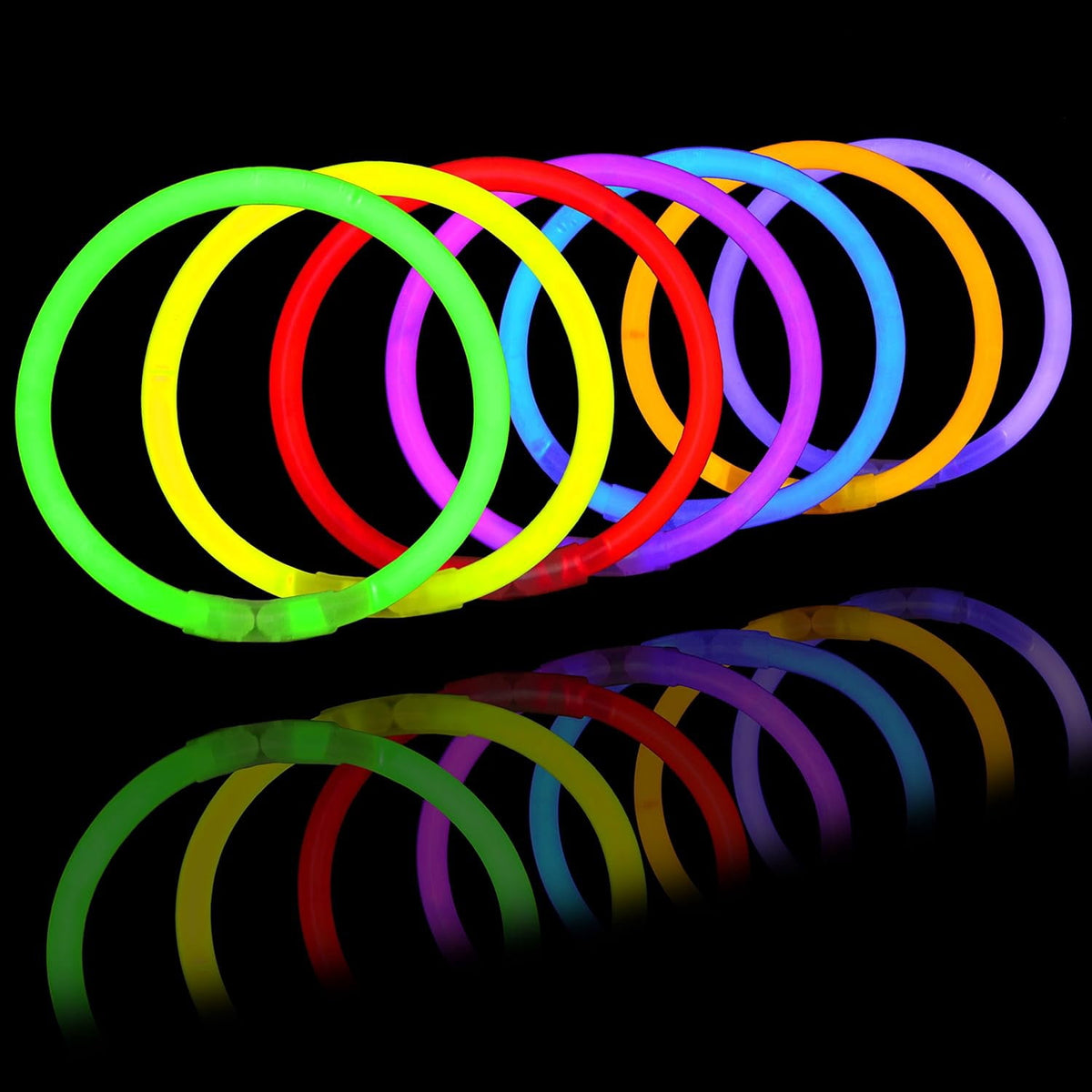 Ayieyill 200pcs Glow Sticks Bulk Party Pack 8" Halloween Glow Sticks for Kids Glow in The Dark Party Supplies