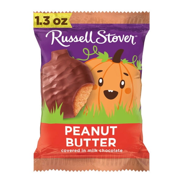 RUSSELL STOVER Halloween Dark Chocolate Marshmallow Pumpkin, 1.3 oz.
