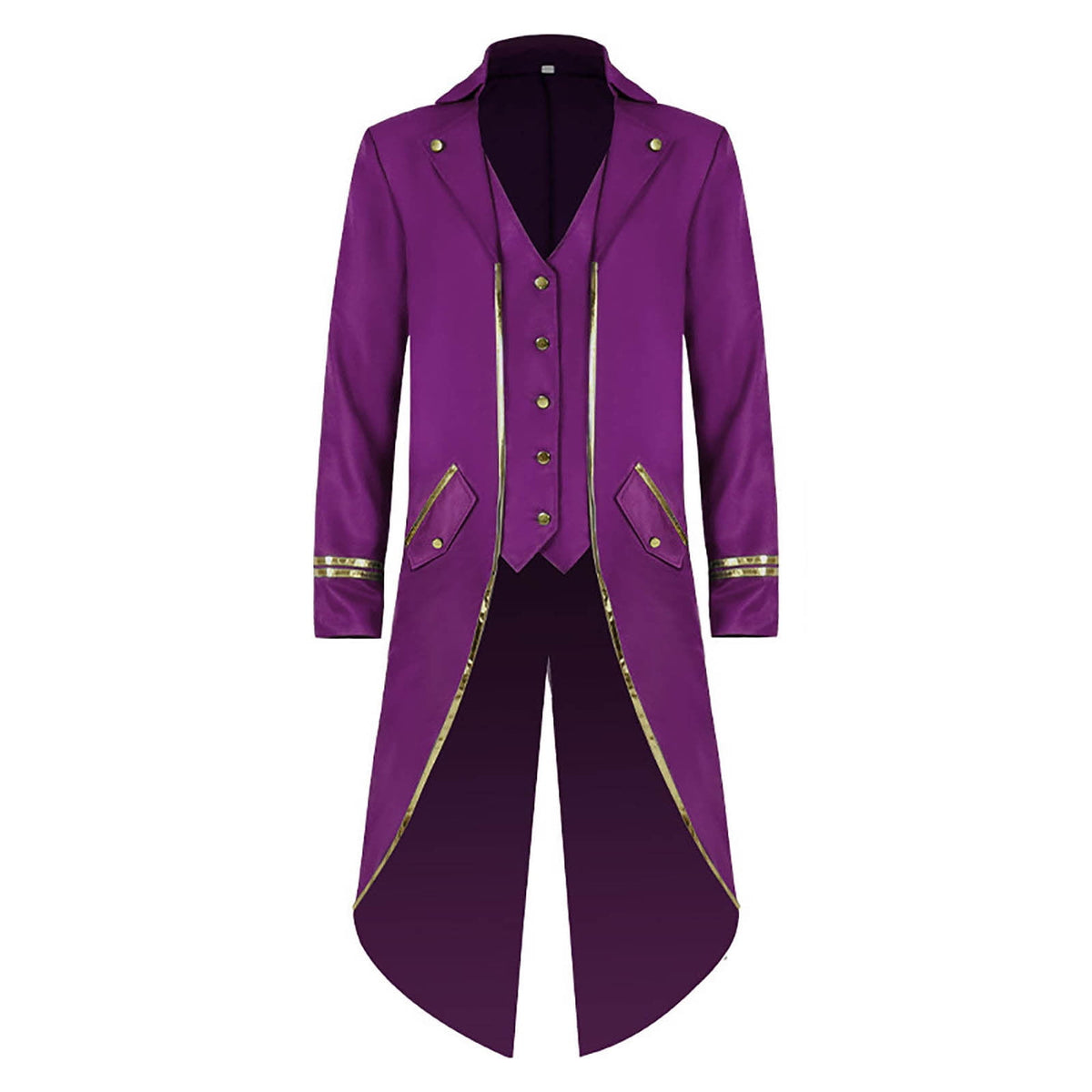Men Clearance LYXSSBYX Mens Jackets Fall Fashion Halloween Men's Costume Men's Mid Length Retro Tuxedo Costume